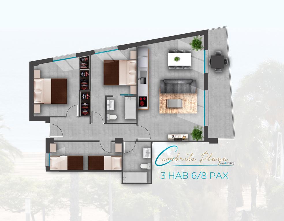 Apartamentos Cambrils Playa Spa Pokój zdjęcie